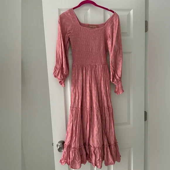 JessaKae dusty pink/mauve midi dress - Picture 3 of 3